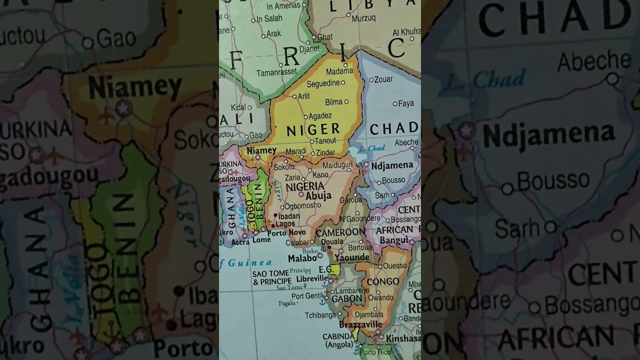 Nigeria and Surrounding Countries #geographythroughmaps #Niger#pmmodi #upsc