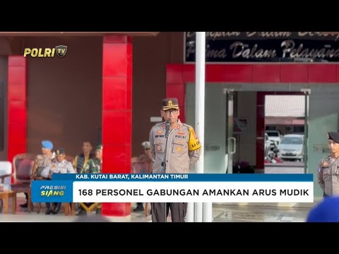 POLRES KUTAI BARAT PETUGAS SIAPKAN 9 POS PAM ARUS MUDIK