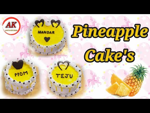 Pineapple cake Design idea's || Top 3 Pineapple Cake ideas