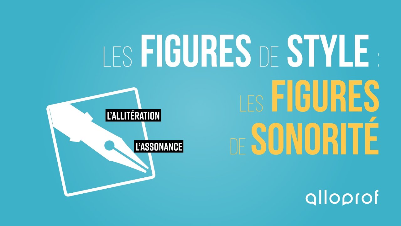 Les figures de style : les figures de sonorité