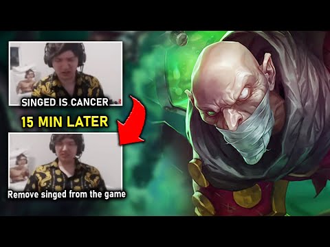 I gave Meteos a taste of my Proxy Singed and he was very upset (TILTING METEOS)