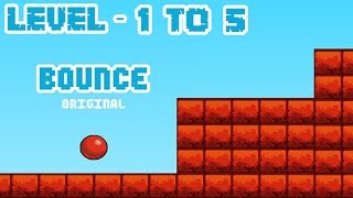 Bounce Original - Level 1 to 5 (Completing) iOS / Android Gameplay HD