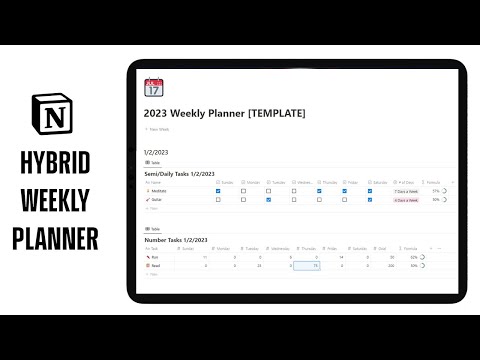 Hybrid Weekly Planner | Prototion | Get Notion Template