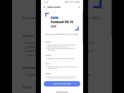 Funtouch OS 15 Update 2025 In Vivo Phone #shorts #youtubeshorts