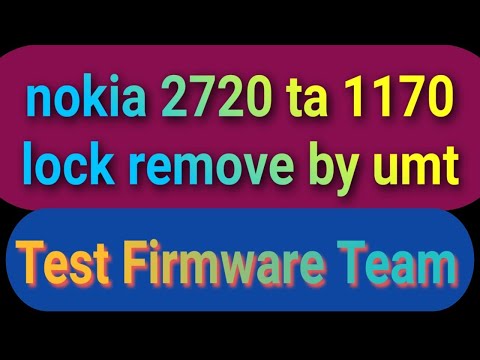 nokia 2720 ta 1170 lock remove by UMT