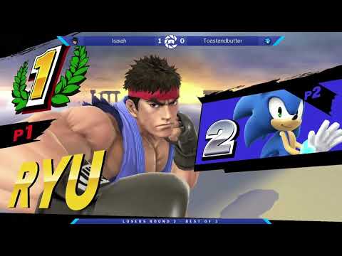 The Smash Lab 104 Losers Round 2 - ToastandButter (Sonic) vs Isaiah (Ryu/Shulk)