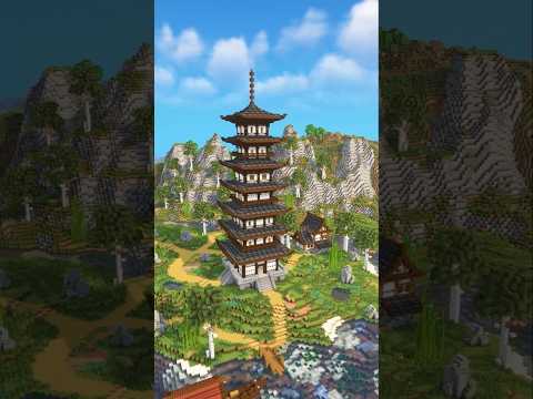 Minecraft: Japanese Pagoda - timelapse build & tutorial
