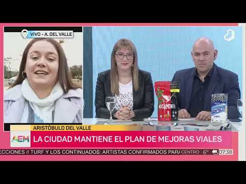 #AhoraEnMisiones: Aristóbulo del Valle mantiene el plan de mejoras viales