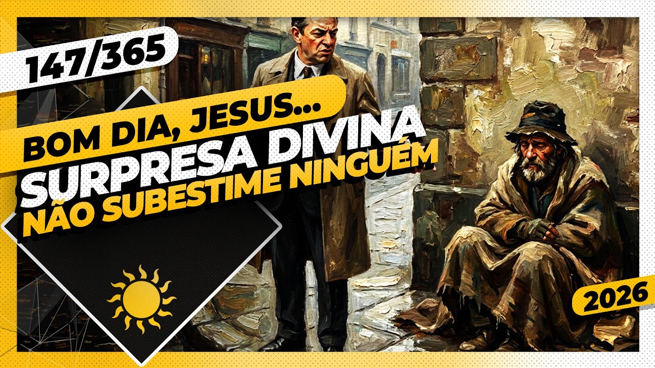 SURPRESA DIVINA: NÃO SUBESTIME NINGUÉM - Bom dia, Jesus! 147/365 (2026)