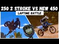 Am I Faster on My New 450 OR A 250 2 Stroke? Laptime Battle at NCMP YZ450 VS YZ250