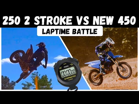 Am I Faster on My New 450 OR A 250 2 Stroke? Laptime Battle at NCMP YZ450 VS YZ250