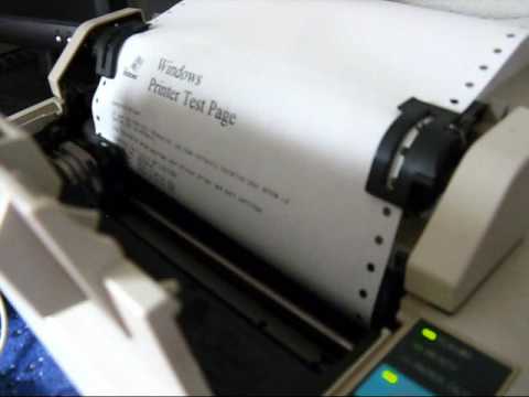 Direct thermal dot matrix printer