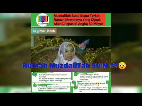 Rumah 5 MILYAR Muzdalifah Mau dijual ?ada apa ??