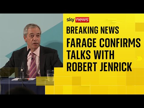 Nigel Farage reacts to Robert Jenrick's sacking