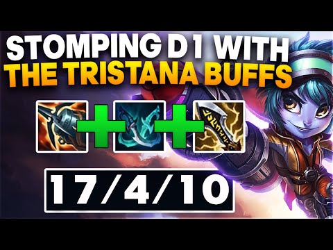 Climbing to Master with buffed Tristana - Tristana ADC Gameplay