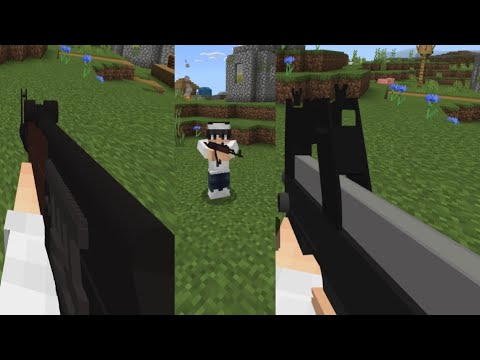 Weapons In Minecraft PE??!  Actual Guns Addons