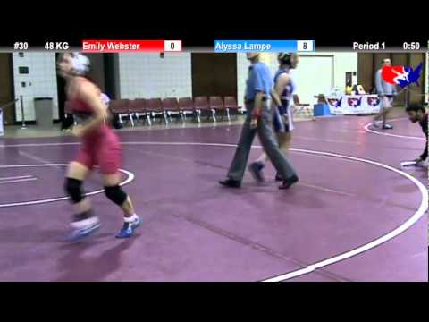2011 U.S. Open FRI WM 48 KG: Emily Webster vs. Alyssa Lampe Champ. Round 2