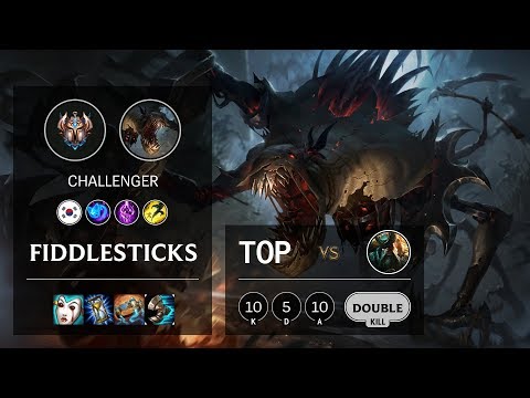 Fiddlesticks Top vs Gangplank - KR Challenger Patch 10.12