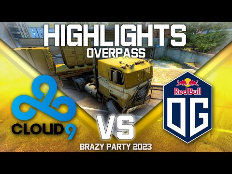 Interz MVP!!! Cloud9 vs OG - Overpass (map 2) - Brazy Party 2023 | CSGO | HIGHLIGHTS