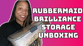 Rubbermaid Brilliance Storage Unboxing