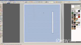 V-Ray for SketchUp - Use "Skp Two Sided Material" to hide the ceiling from the camera - tutorial