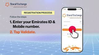 How to Login/Sign Up Sharaf Exchange Mobile App with Emirates ID 
