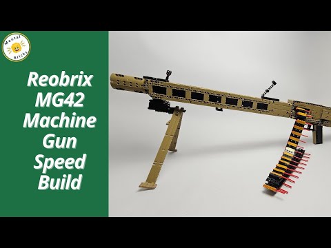 The best 'lego' gun so far? Reobrix MG-42 Machine Gun Speed Build and Review