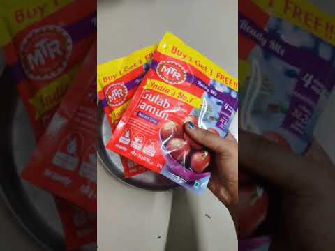 Process of Preparing #gulabjamun with Ready mix MTR..easy to prepare