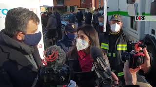 Raggi - A San Basilio con il prefetto Piantedosi per 'DonatoriNati' (14.12.20)