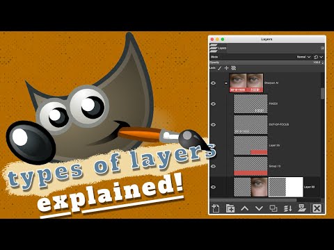 4 types of GIMP Layers explained