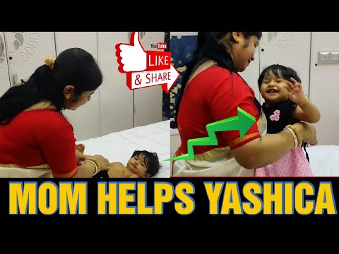 Baby Yashica change dress | Baby dress | baby dress design | Funny Baby | Kids Aarohi and Yashica