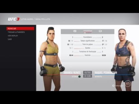 UFC 224-Amanda Nunes VS Raquel Pennington (SIMULAÇÃO-EA SPORTS UFC 3)