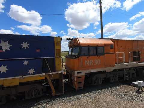 NR30 & NR87 L/E at Goobang Junction East NSW.  Sun 08th Nov 2020