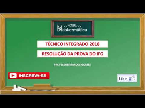 Questão 13 prova do ifg 2018   técnico integrado