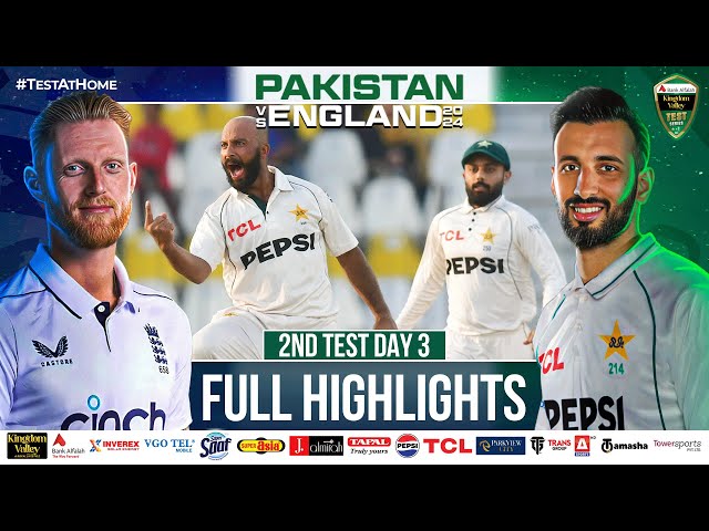 Full Highlights | Pakistan vs England | 2nd Test Day 3 | PCB | M4B1A
