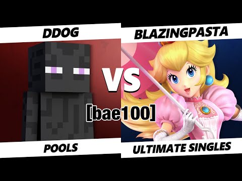bae100 - Ddog (Steve) Vs. BlazingPasta (Peach) SSBU Ultimate Tournament
