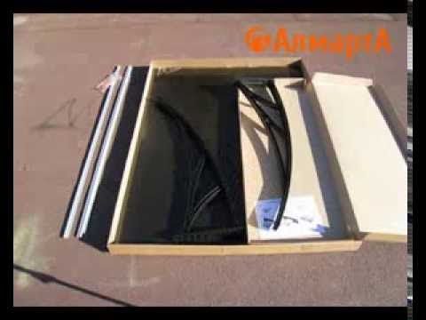 АлмартА - видео инструкция сборки навеса-козырька