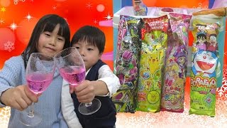 シャンメリー こどもビール屋さんごっこ こうくんねみちゃん video