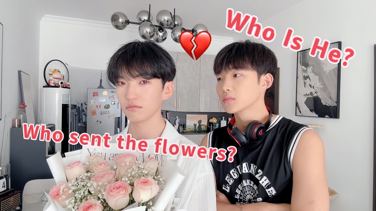 Who Sent The Flowers? 💔Have you fallen in love with someone else? Who Is He? Cute Gay Couple PRANK