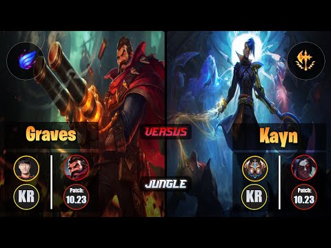 Tarzan GRAVES (Jungle) [Phase Rush] VS KAYN - Challenger KR Patch 10.23