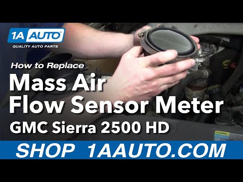 How to Replace Mass Air Flow Sensor Meter 01-06 GMC Sierra 2500 HD
