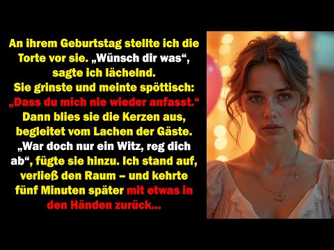 On her birthday she said: "You must never touch me again." I granted her wish.