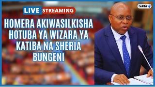 🔴LIVE: HOMERA AKIWASILISHA HOTUBA YA BAJETI YA WIZARA YA KATIBA NA SHERIA BUNGENI