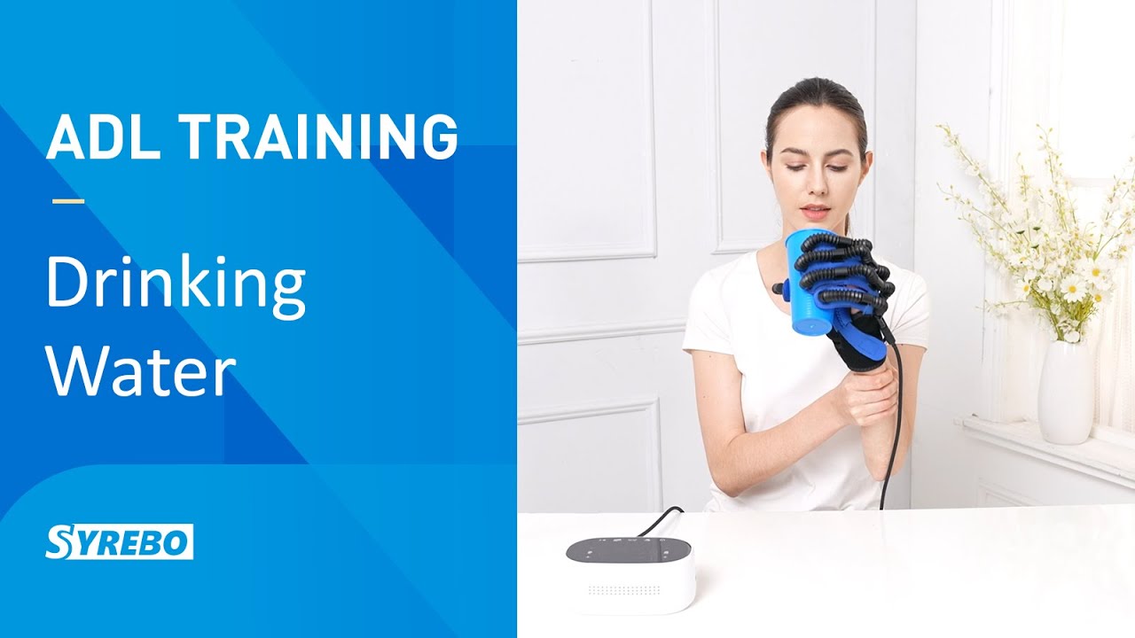 Daily Living Exercise: Drinking Water with Syrebo Rehab Glove