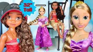 Rapunzel & Moana HUGE 32' INCHES TALL Disney Dolls by Jakks Pacific (REVIEW)