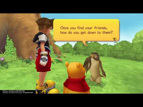 Kingdom Hearts Re:Chain of Memories (PS4) Story Cutscene #58 Sora and Pooh found Owl