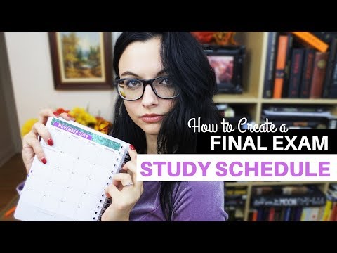 HOW TO MAKE A FINAL EXAM STUDY SCHEDULE // Ace Your Finals