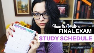 HOW TO MAKE A FINAL EXAM STUDY SCHEDULE // Ace Your Finals