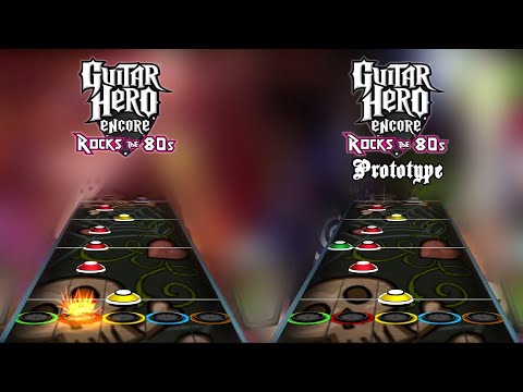 Guitar Hero 80's Prototype - "Lonely Is The Night" Chart Comparison