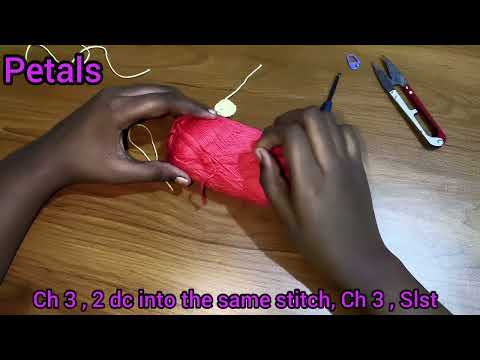 How to Crochet a Simple Flower | Beginner Friendly Tutorial